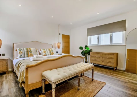 Bedroom #1 at Sandpipers, Downderry