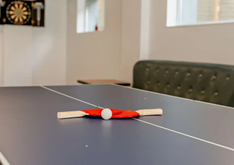 The basement games room at Sandpipers, Downderry