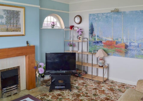The living area at Sandringham Heights, Paignton