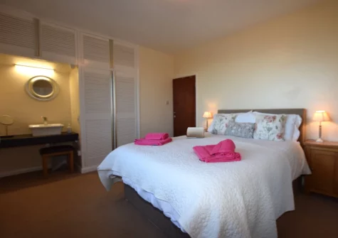 Bedroom #1 at Sandy Bay Bungalow, Instow