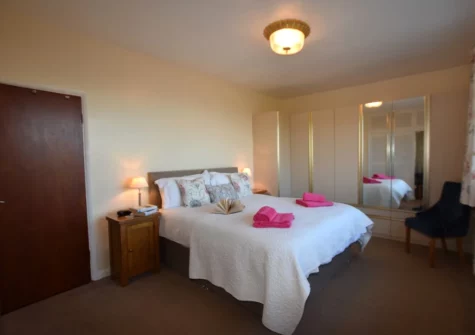 Bedroom #1 at Sandy Bay Bungalow, Instow