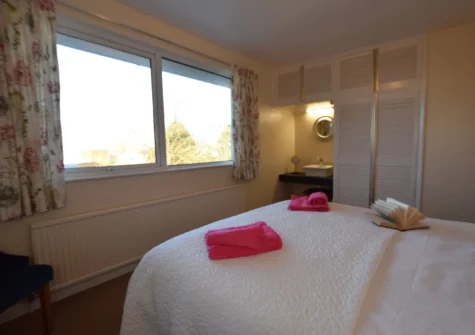 Bedroom #1 at Sandy Bay Bungalow, Instow