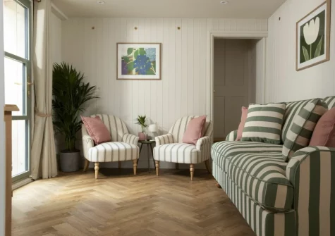 The second living room at Sandy Boobies, St Ives