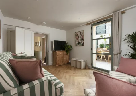 The second living room at Sandy Boobies, St Ives