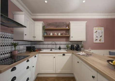 The kitchen at Sandy Boobies, St Ives