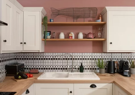 The kitchen at Sandy Boobies, St Ives