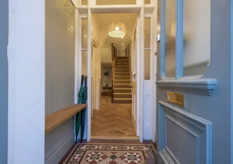 The entrance & hallway at Sandy Boobies, St Ives