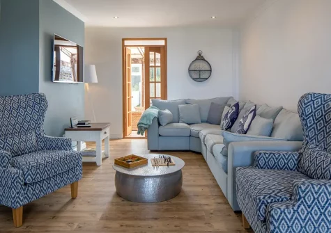 The living room at Sandy Cove, PortmellonSandy Cove, Portmellon