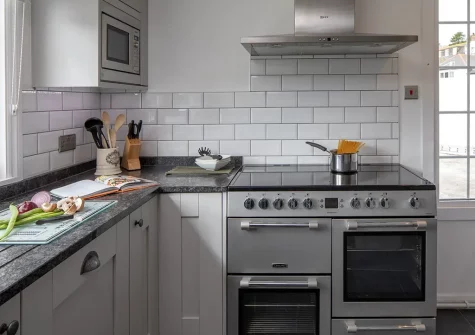 The kitchen at Sandy Cove, Portmellon