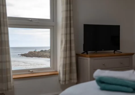 Bedroom #1 at Sandy Cove, Portmellon