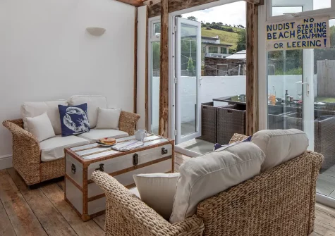The sun room at Sandy Cove, Portmellon