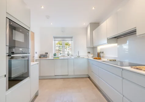 The kitchen at Sandy Toes, Stoke Fleming