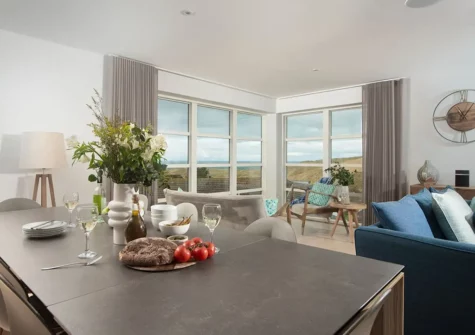 The dining area at Sandyford, Holywell