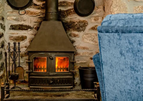 The living area at Sarah's Cottage, Camelford