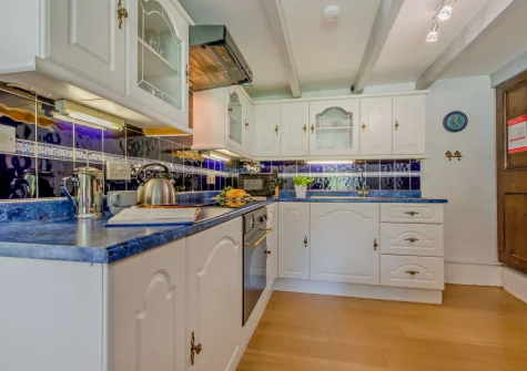 The kitchen at Sarah's Cottage, Camelford