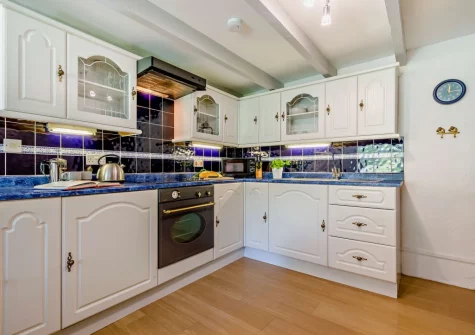 The kitchen at Sarah's Cottage, Camelford