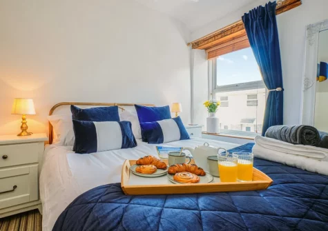 Bedroom #1 at Scallop Cottage, Porthleven