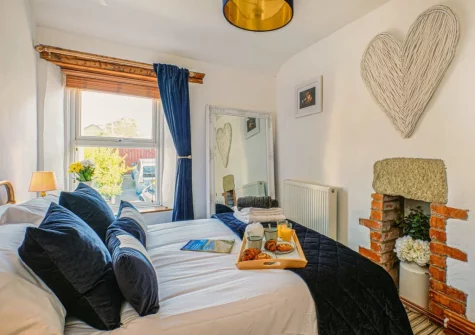 Bedroom #1 at Scallop Cottage, Porthleven