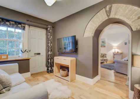 The cozy snug at School Cottage, Little Petherick