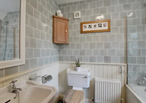 The bathroom at School Cottage, Little Petherick