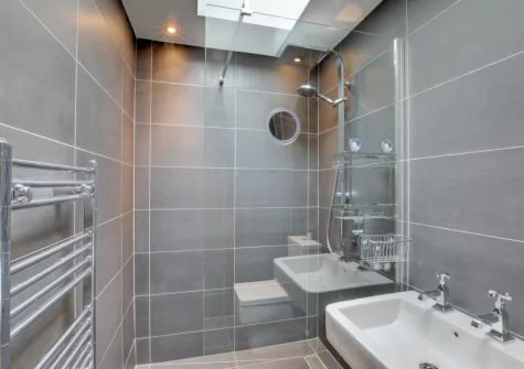 The wet room at School Cottage, Little Petherick