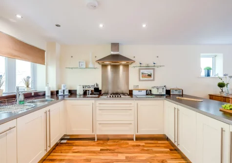 The kitchen at Schooner's, Mortehoe