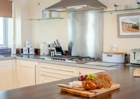 The kitchen at Schooner's, Mortehoe