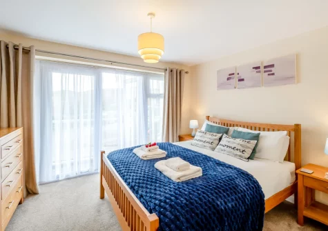 Bedroom #1 at Schooner's, Mortehoe