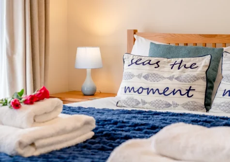 Bedroom #1 at Schooner's, Mortehoe