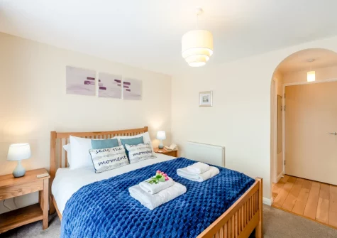 Bedroom #1 at Schooner's, Mortehoe