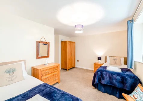 Bedroom #2 at Schooner's, Mortehoe