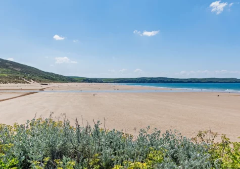 The award-winning Woolacombe Beach is just over two kilometres away