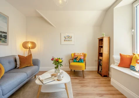The living area at Sea Aster, Looe