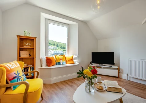 The living area at Sea Aster, Looe