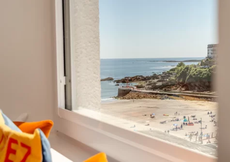 The view from the living area at Sea Aster, Looe