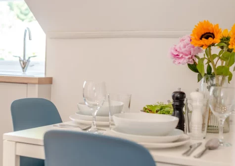The dining area at Sea Aster, Looe