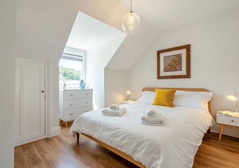 The bedroom at Sea Aster, Looe
