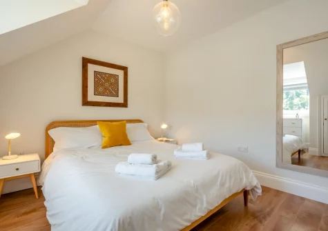 The bedroom at Sea Aster, Looe