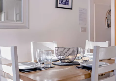 The dining area at Sea Bass, Brixham