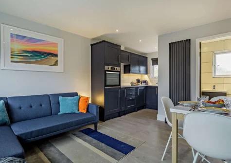 The living, dining area & kitchen at Sea Birds, Croyde
