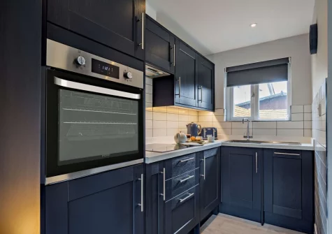 The kitchen at Sea Birds, Croyde