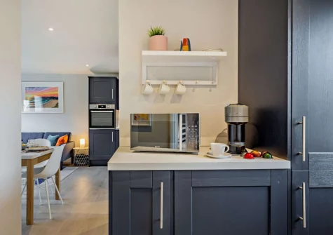 The kitchen at Sea Birds, Croyde