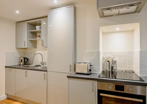 The kitchen at Sea Chest Apartment, Appledore