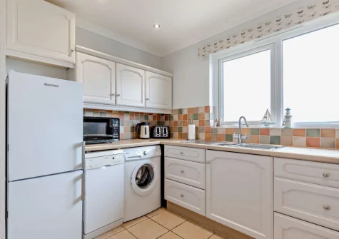 The kitchen at Sea Escape, Widemouth Bay