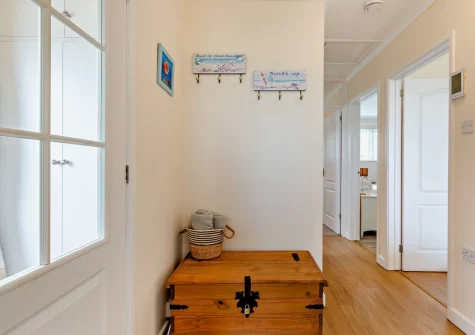 The hallway at Sea Escape, Widemouth Bay