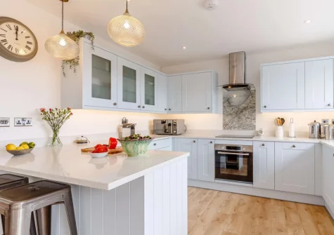 The kitchen at Sea Esta, Phillack