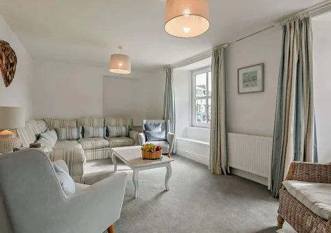 The living room at Sea Foam House, Ilfracombe