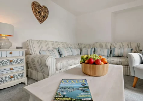 The living room at Sea Foam House, Ilfracombe