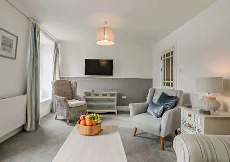 The living room at Sea Foam House, Ilfracombe