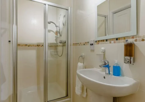 Bedroom #1 en-suite shower room at Sea Glimpse, Seaton